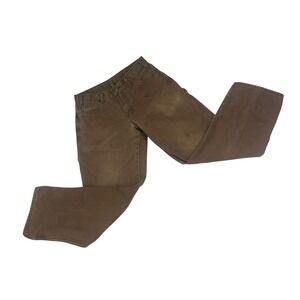 Dickies Work Pants Men Brown Carpenter Duck Canvas Relaxed Fit 32x29 Heavyweight